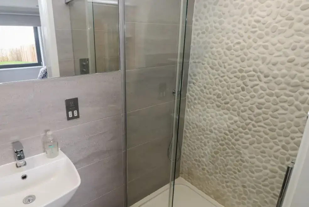 Shower room at One Sand Banks