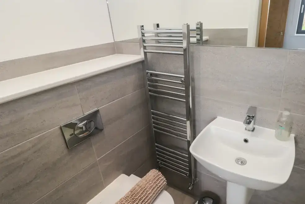 Shower room at One Sand Banks