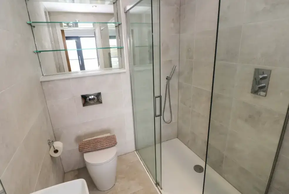 Shower room at One Sand Banks