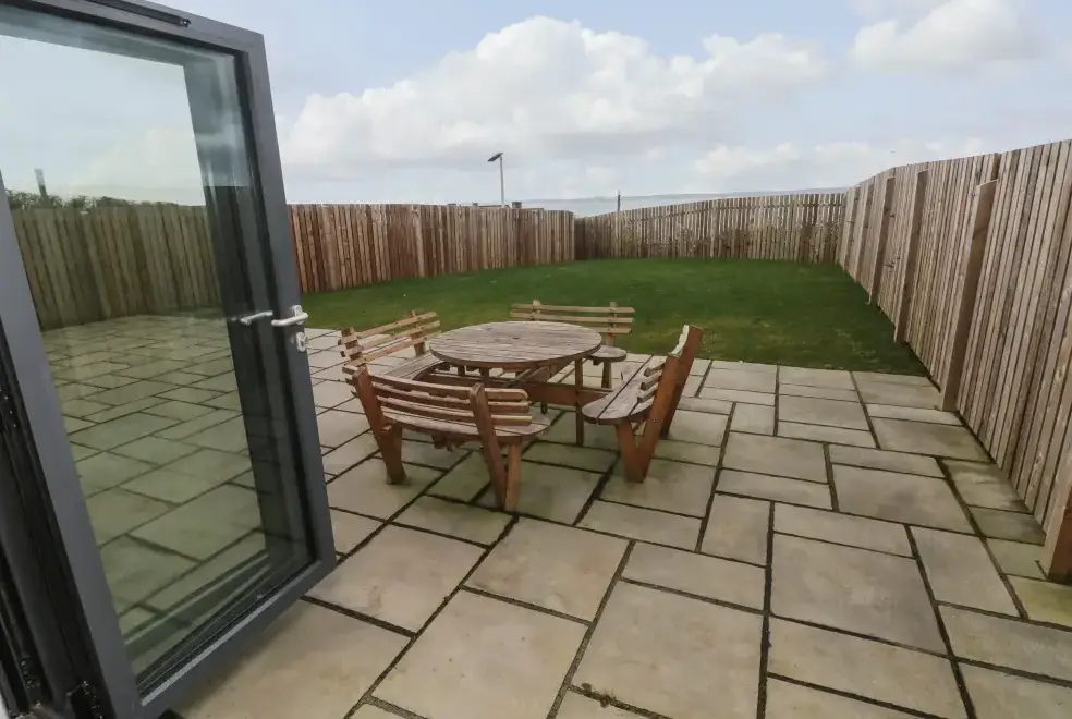 Patio area at One Sand Banks