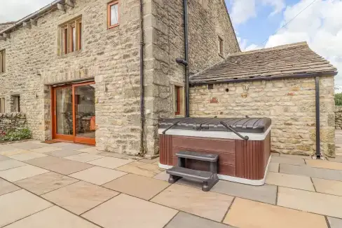 Private Hot Tub at Orcaber Farmhouse, Lancashire