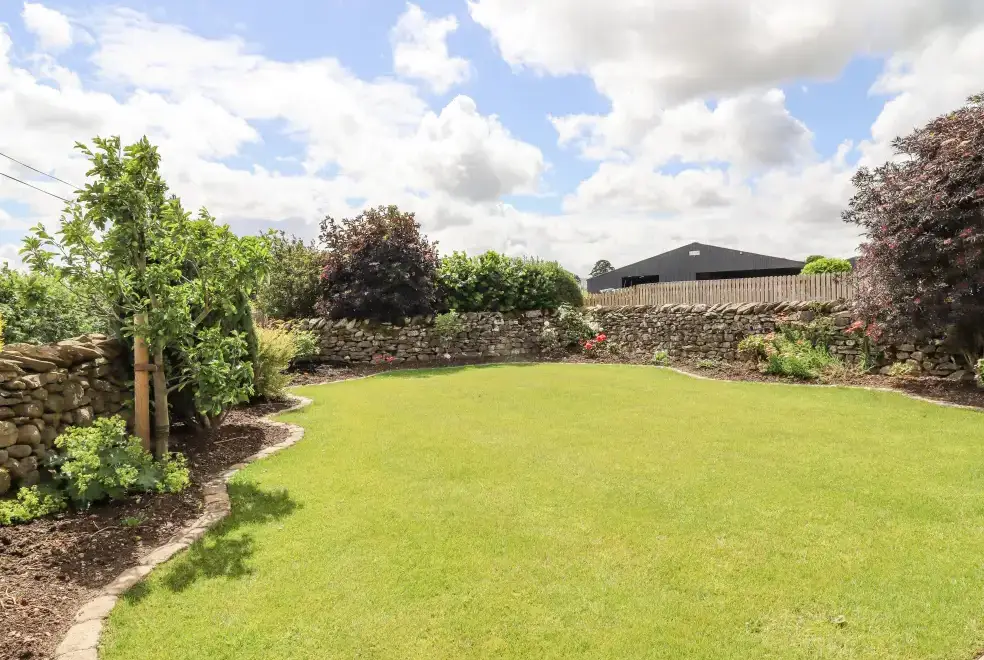Enclosed garden at Orcaber Farmhouse
