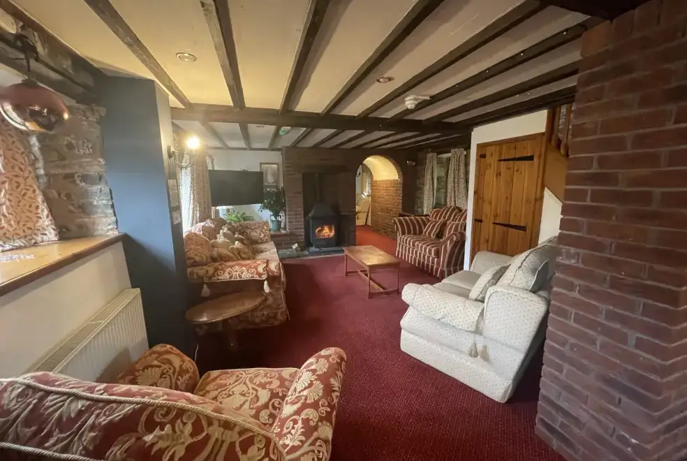 Lounge at Orchard Barn at Duvale Priory