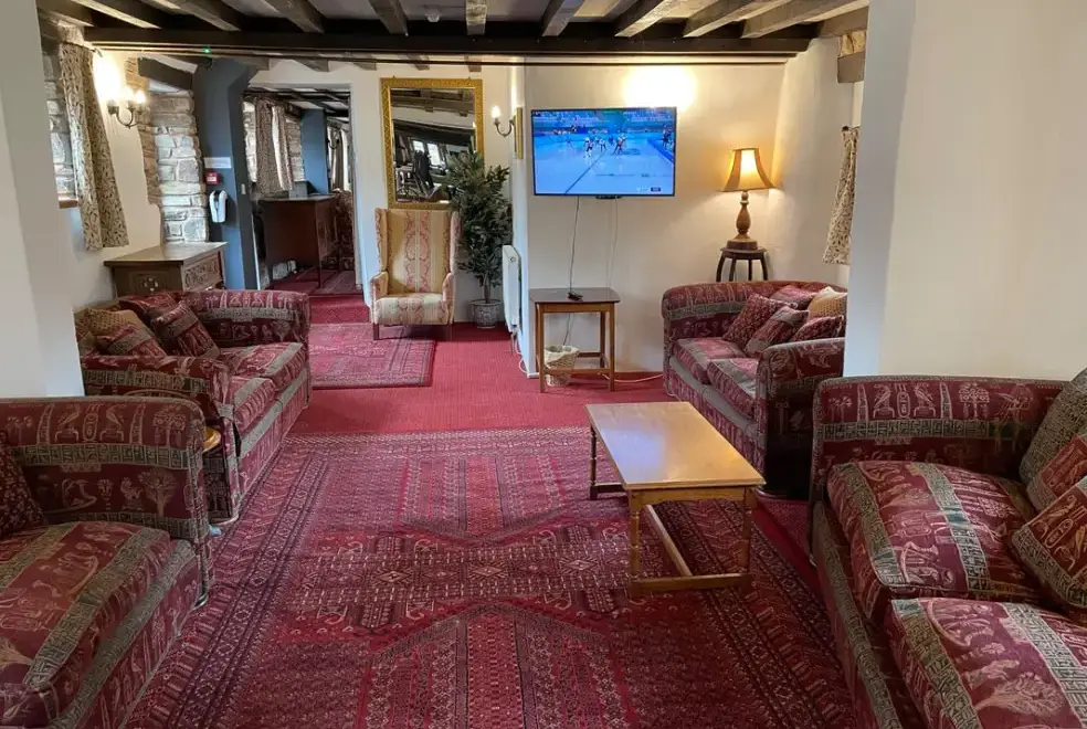 Lounge at Orchard Barn at Duvale Priory
