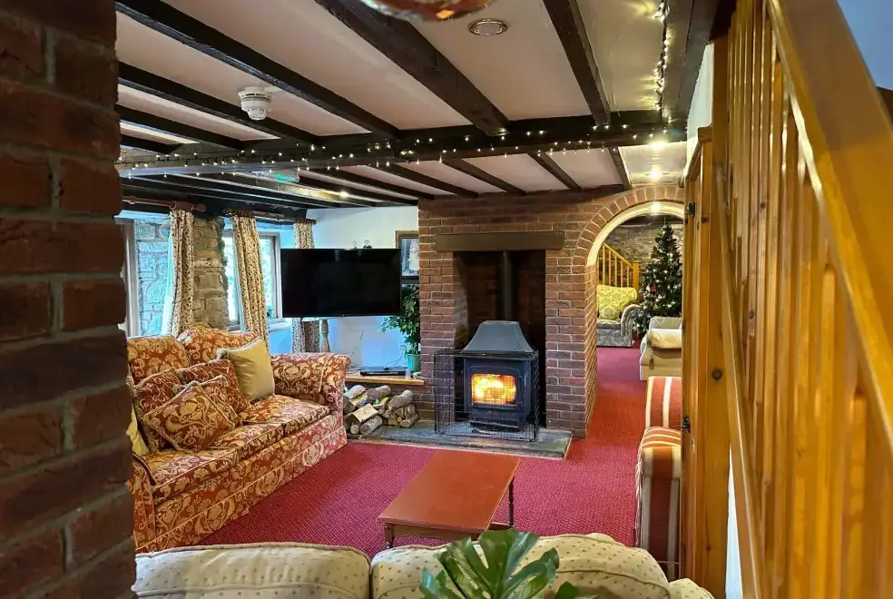 Lounge at Orchard Barn at Duvale Priory