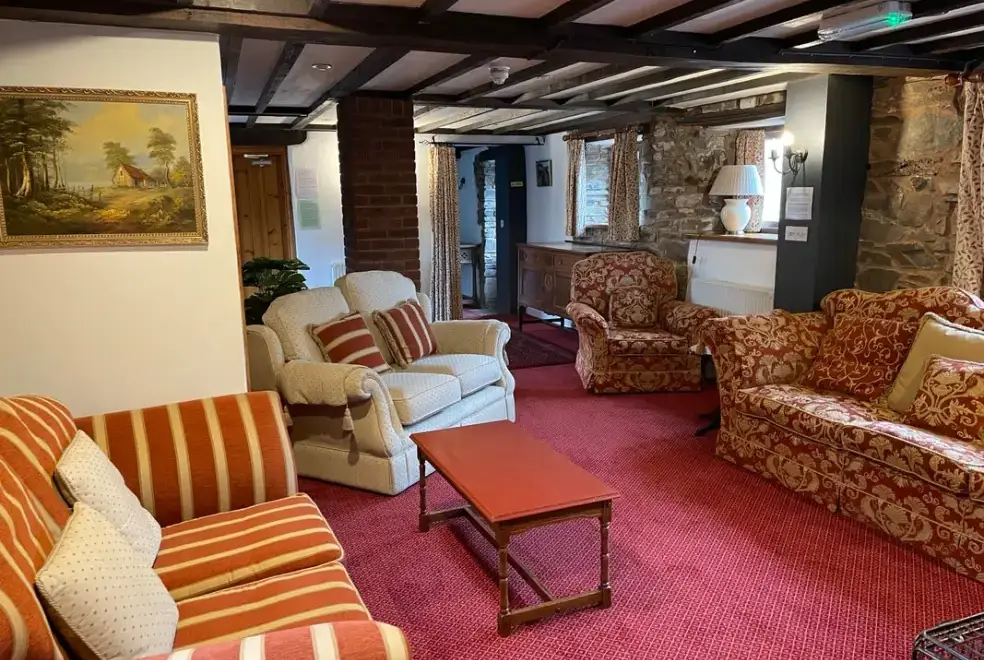Lounge at Orchard Barn at Duvale Priory