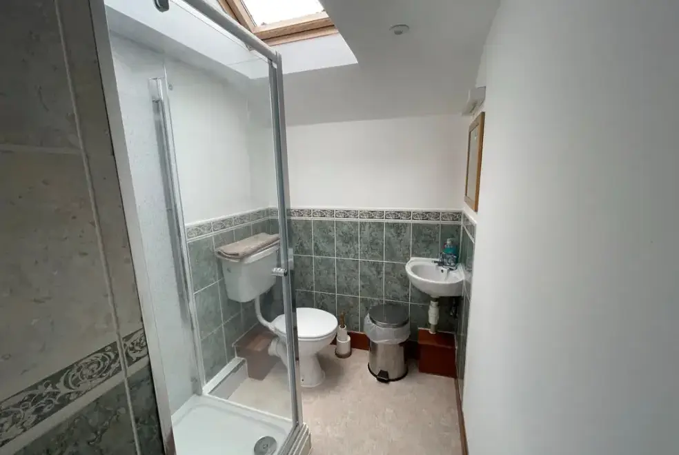 Shower room at Orchard Barn at Duvale Priory
