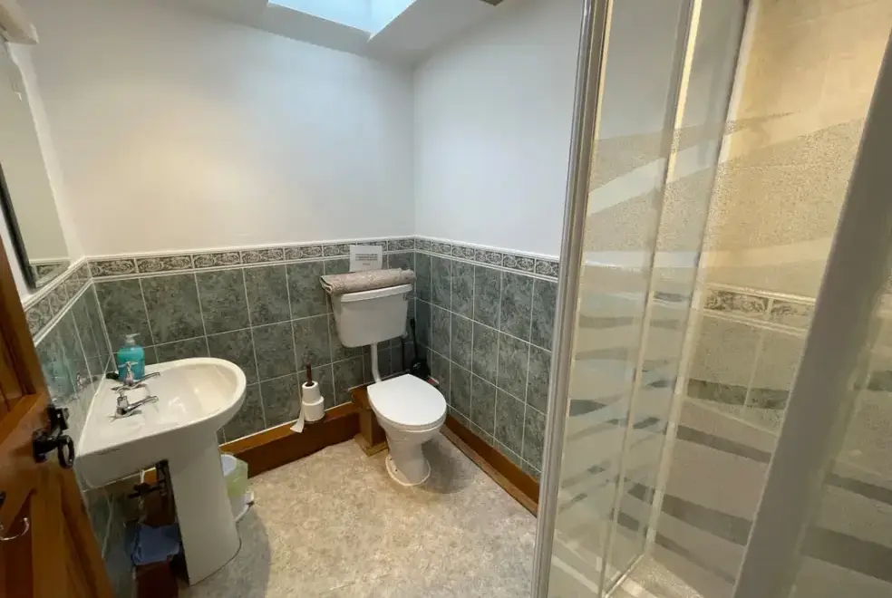 Shower room at Orchard Barn at Duvale Priory