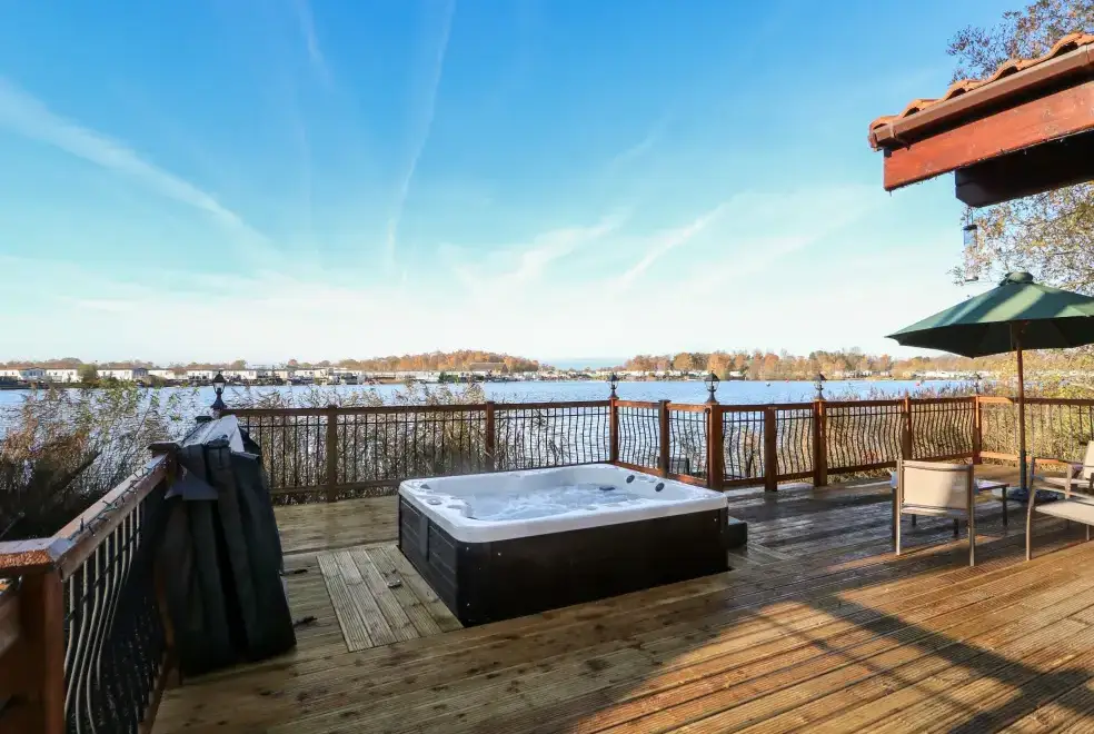Decked area at Osprey Lodge