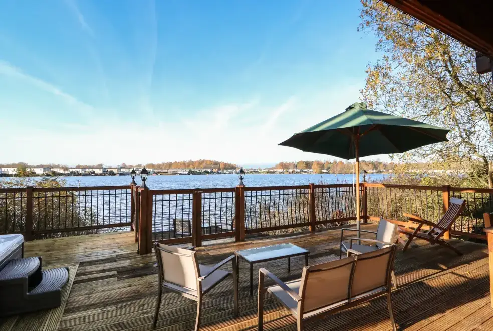 Decked area at Osprey Lodge