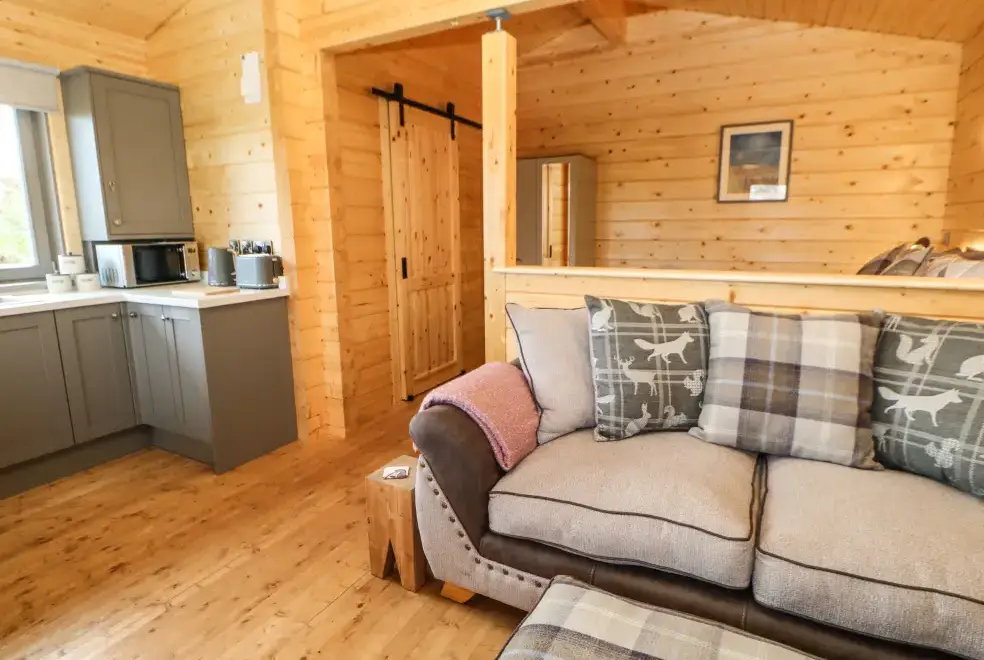 Open plan living area at Otters Holt