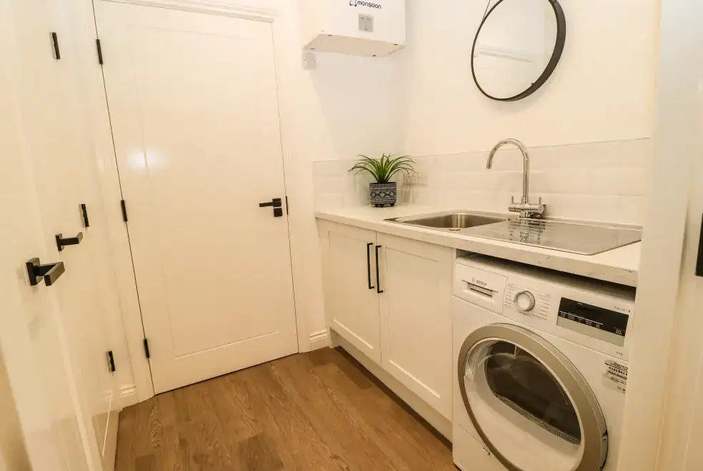Utility room at Over The Arch Retreat