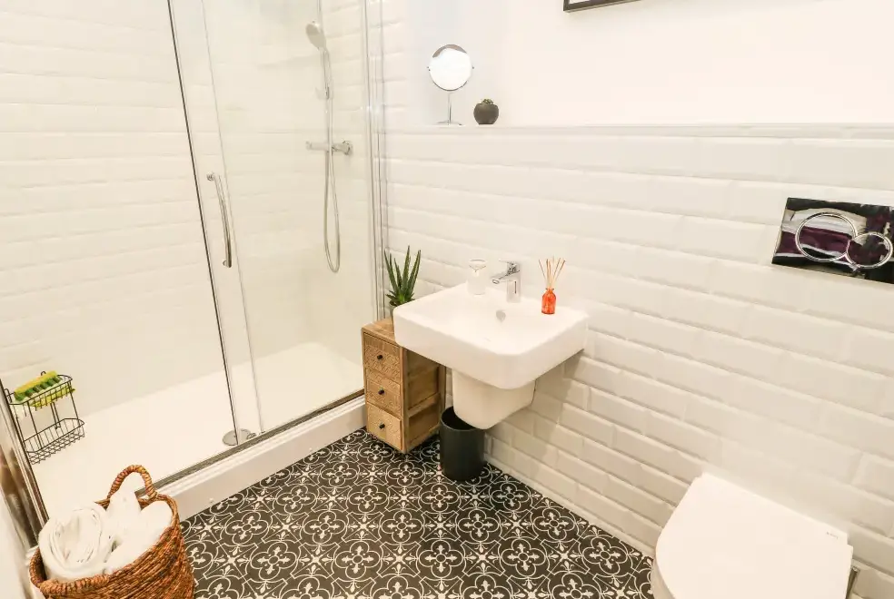 Shower room at Over The Arch Retreat