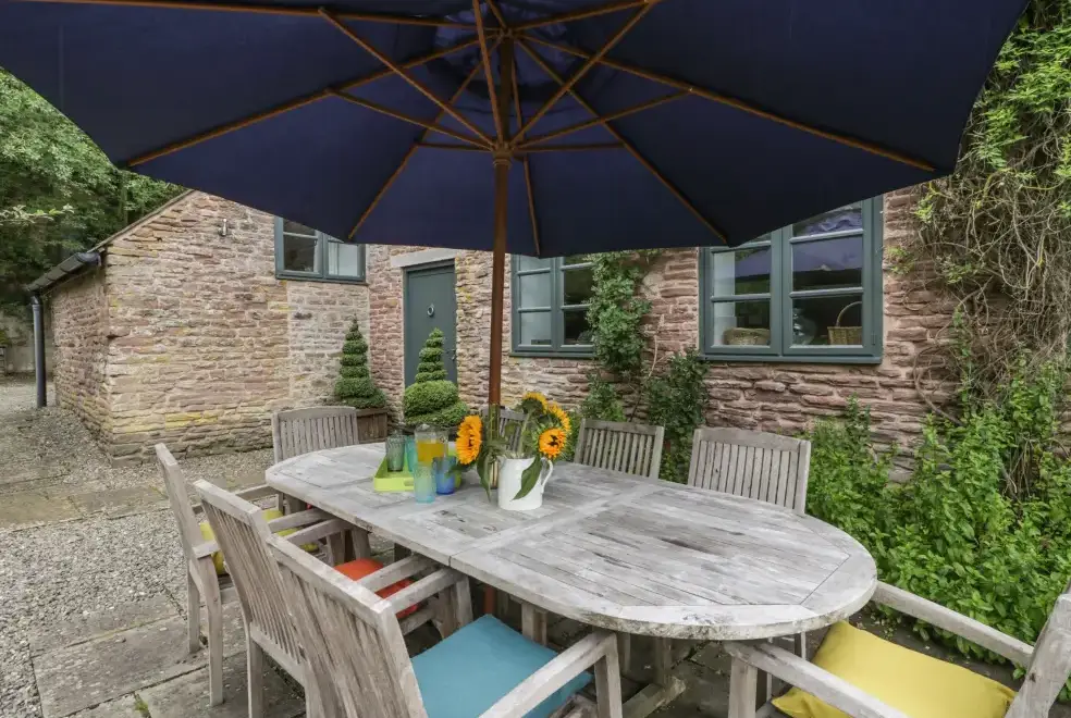 Garden furniture at Owl Barn