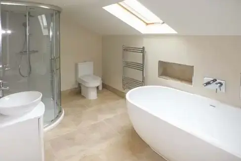 Family bathroom at Ox Hey Barn, Lancashire