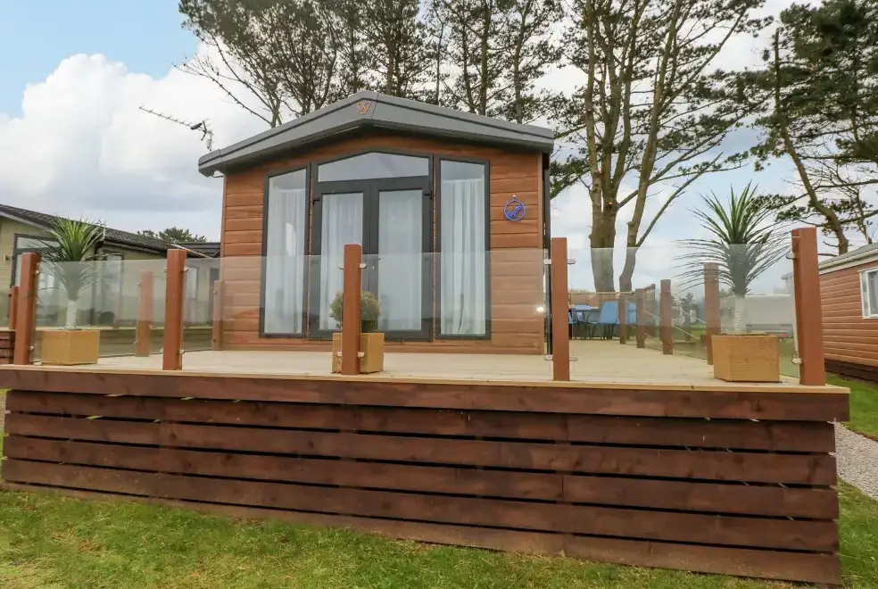 Decked area at Oyster Lodge