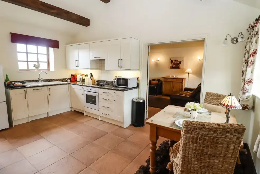 Kitchen/diner at Parlour Rural Retreat near the Malvern Hills and Cotswolds