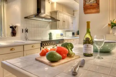 Luxury kitchen at Parnacott, Devon