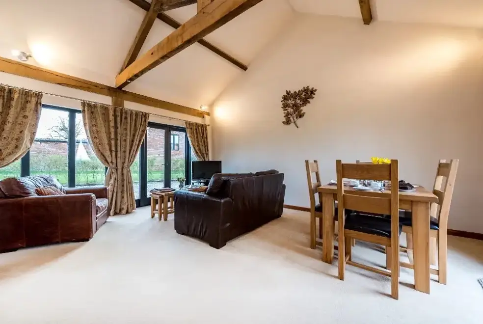 Open plan living area at Partridge