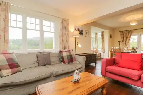 Open plan living area at Peel Place Noddle, Cumbria