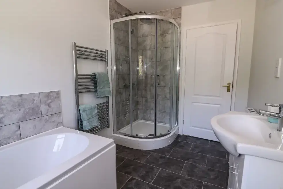 Shower room at Pen Y Maes