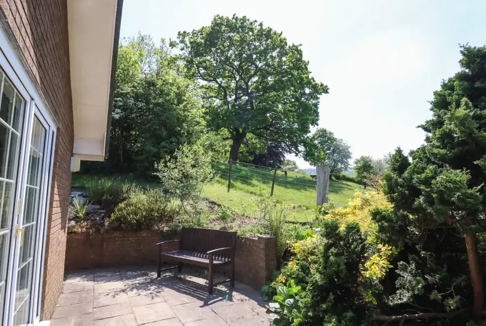 Patio area at Pen Y Maes