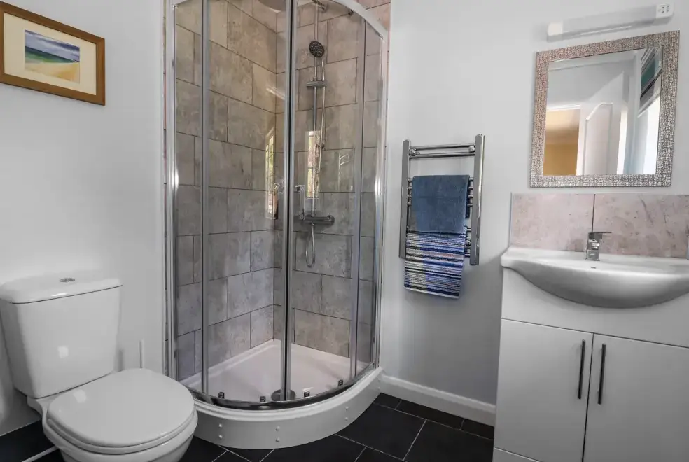 Shower room at Pen Y Maes