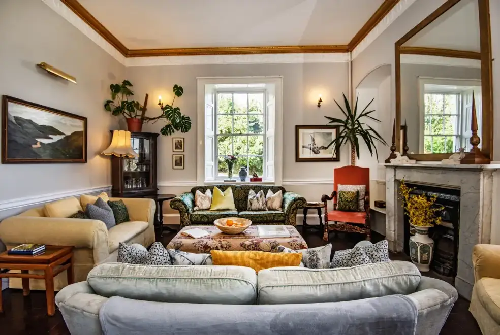 Drawing room at Pencraig Court