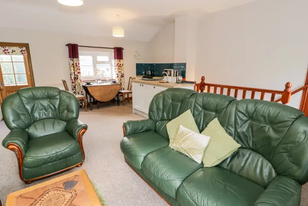 Open plan living area at Peniarth