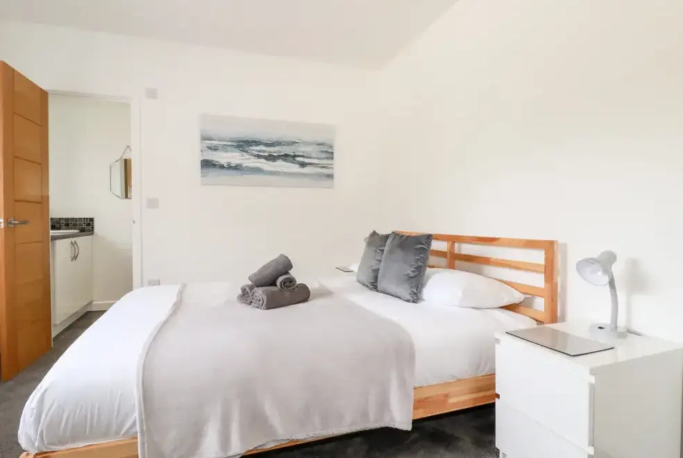 Bedroom at Penn-An-Vownder Holiday Bungalow