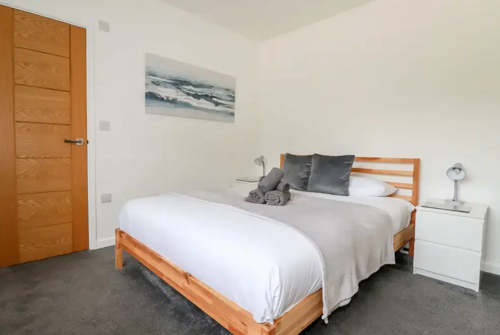 Bedroom at Penn-An-Vownder Holiday Bungalow