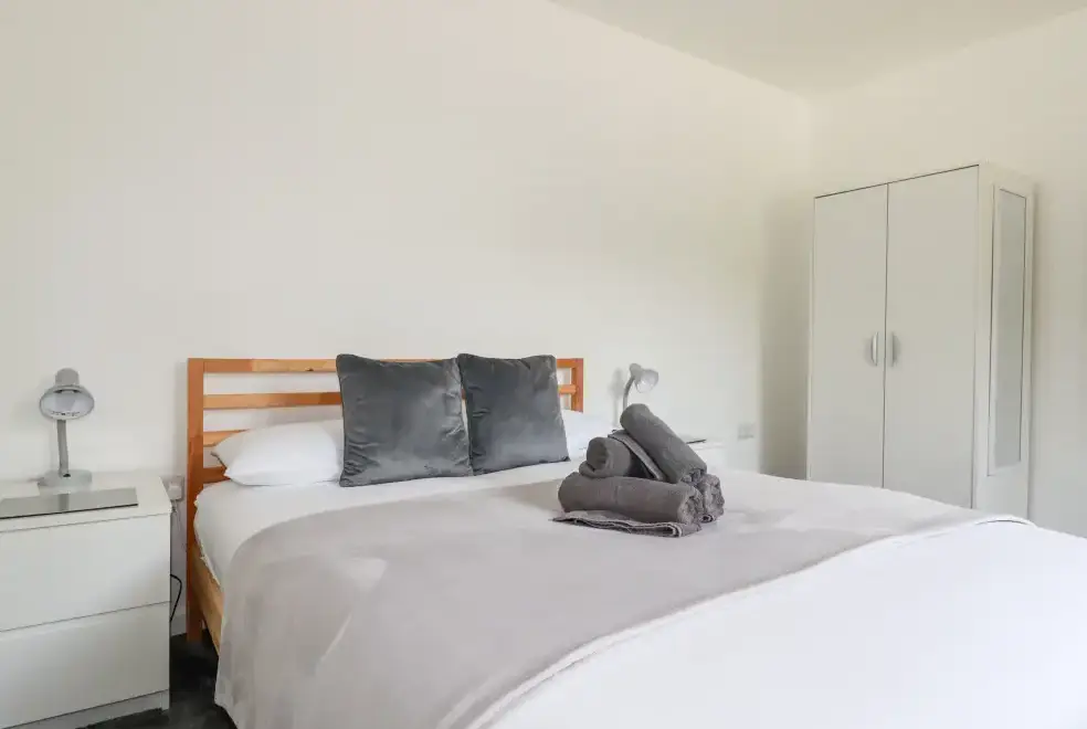 Bedroom at Penn-An-Vownder Holiday Bungalow