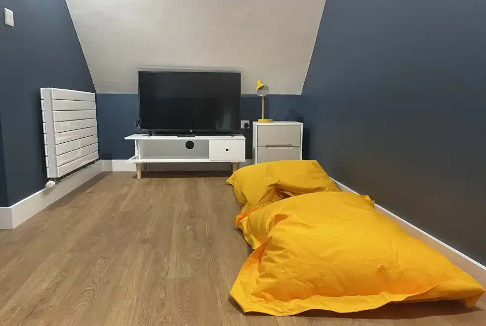 Desk area at Pennant Uchaf