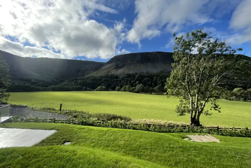Countryside views at Pennant Uchaf