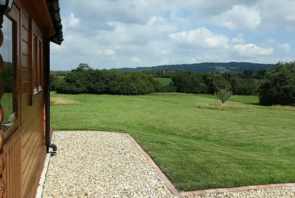 Countryside views at Pennylands Willow Lodge