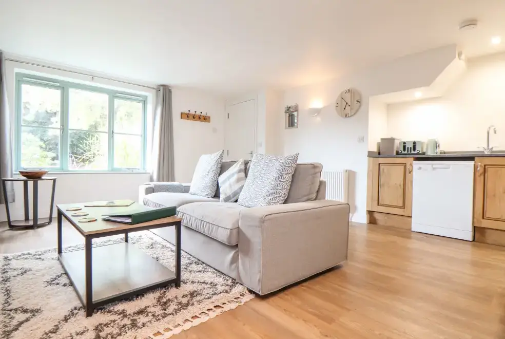 Open plan living area at Penpoll