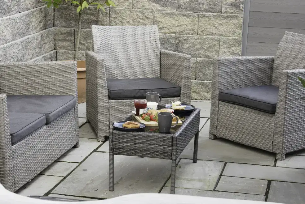 Patio area at Penpoll