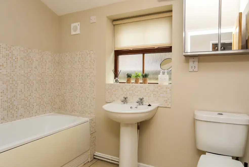 Family bathroom at Penrallt Cottage
