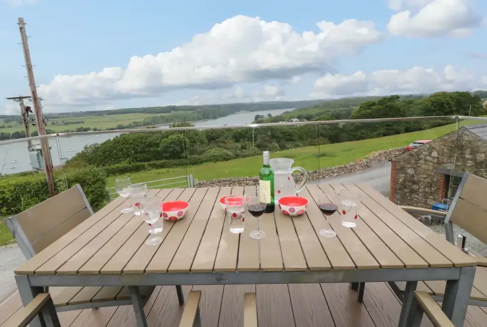 Decked area at Penrallt Cottage