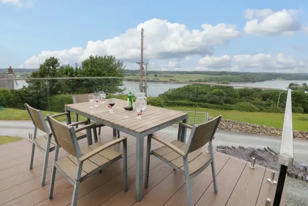 Decked area at Penrallt Cottage