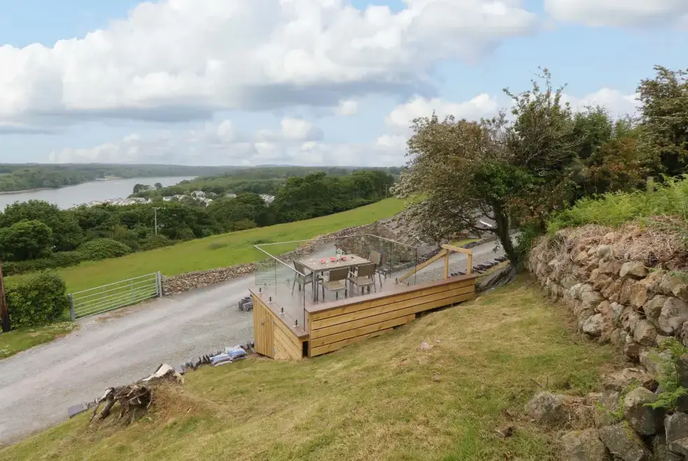 Countryside views at Penrallt Cottage