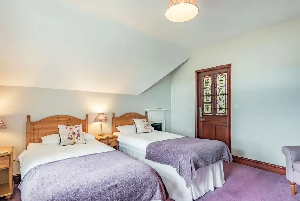 Bedroom at Pensarn Hall Dogs-welcome Cottage, Snowdonia North Wales 