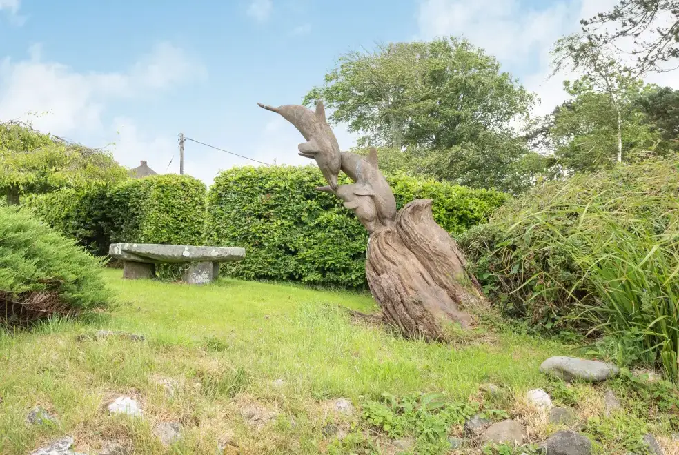 Garden at Pensarn Hall Dogs-welcome Cottage, Snowdonia North Wales 