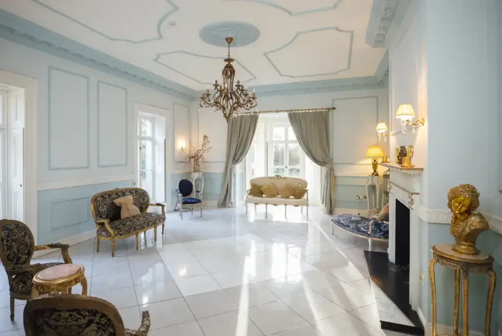 Drawing room at Penty Parc