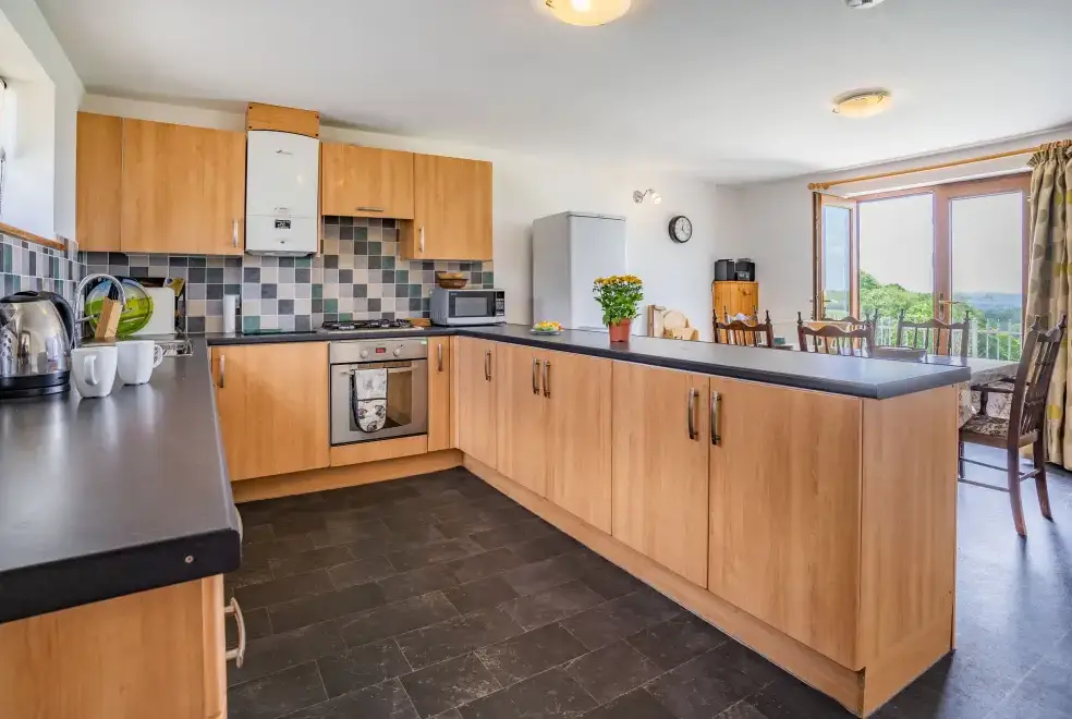 Kitchen/diner at Penybanc Farm Barn