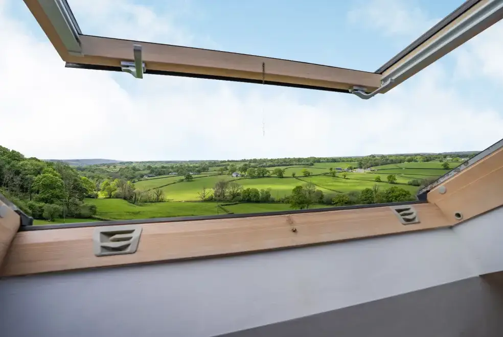 Countryside views at Penybanc Farm Barn