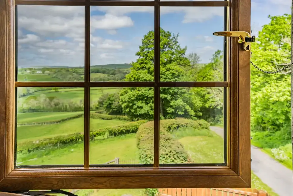 Countryside views at Penybanc Farm Barn