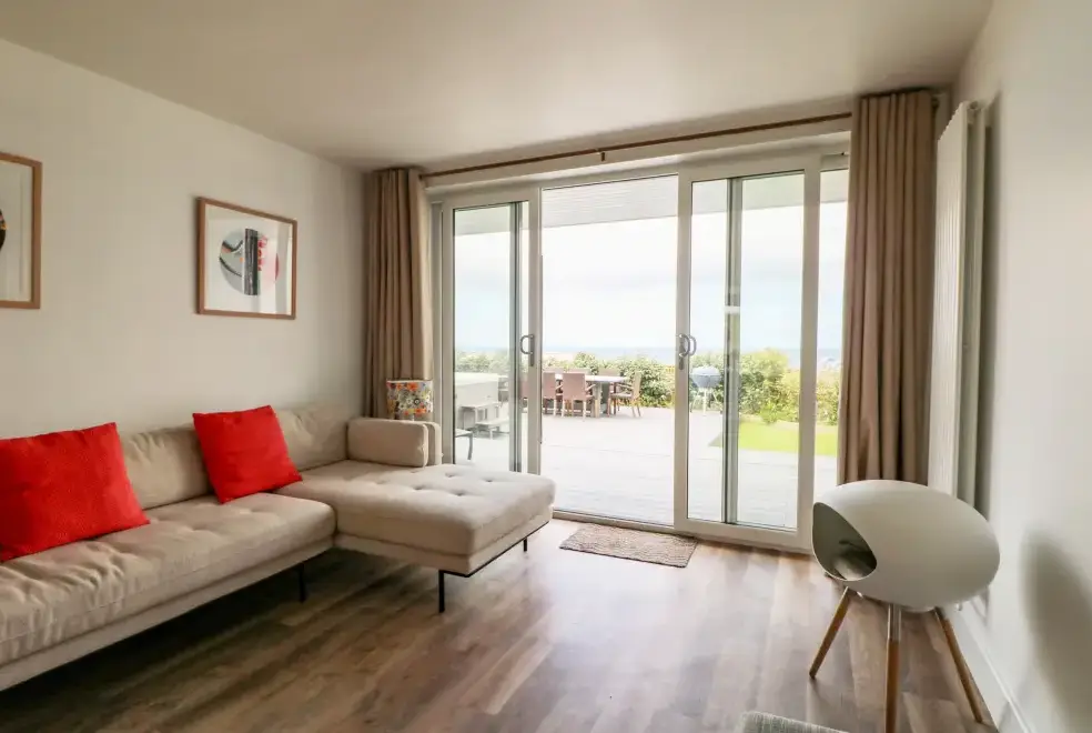 Open plan living area at Pepperpots