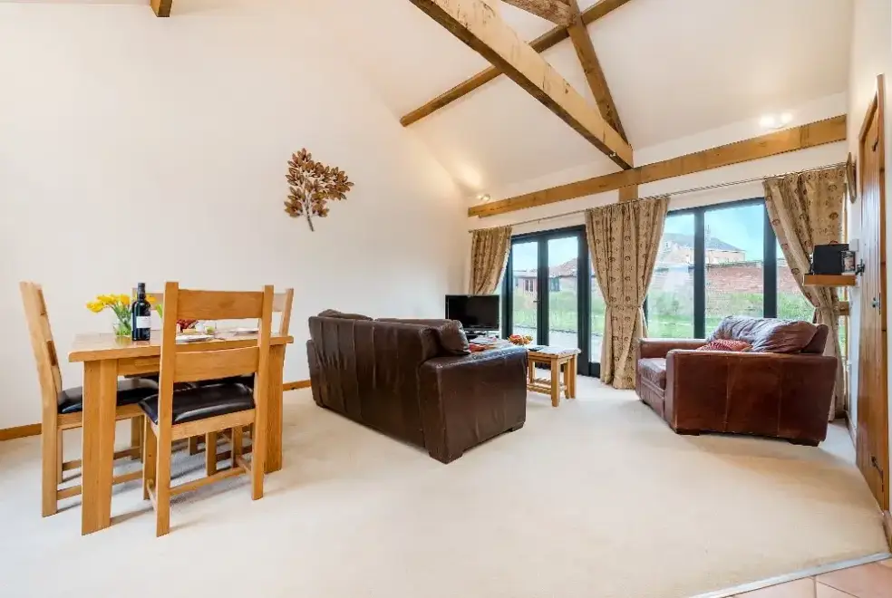 Open plan living area at Pheasant