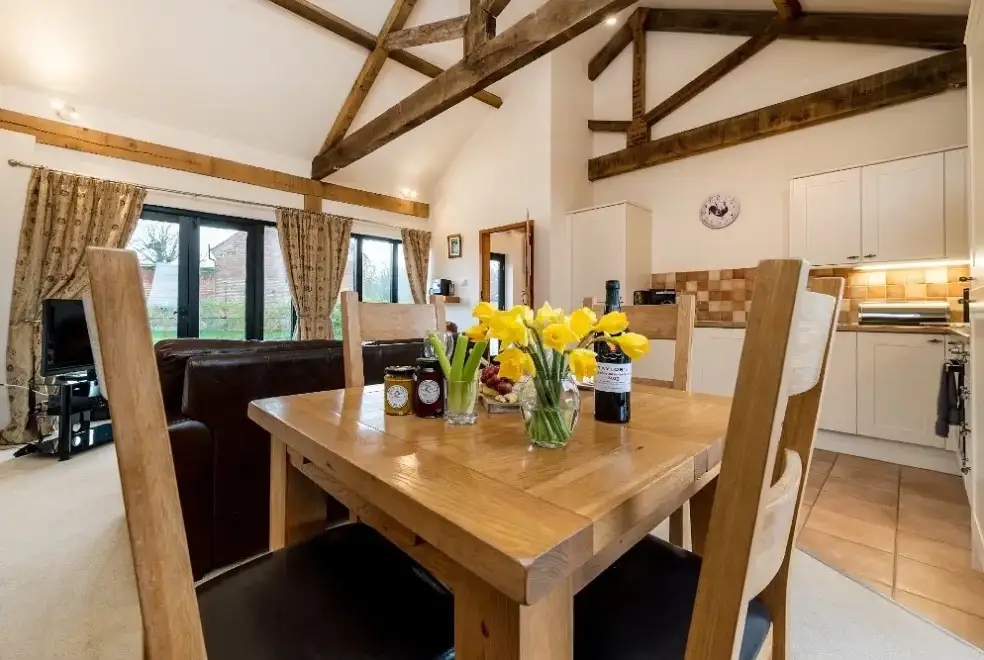 Open plan living area at Pheasant